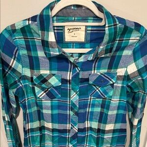 Arizona Jean Company Multi Color Plaid Shirt (NWT)